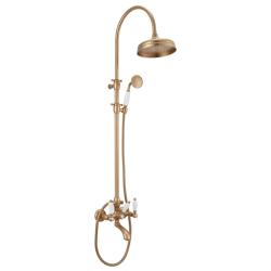 PB klassieke Bad Doucheset opbouw met regendouche Brons 1208854822